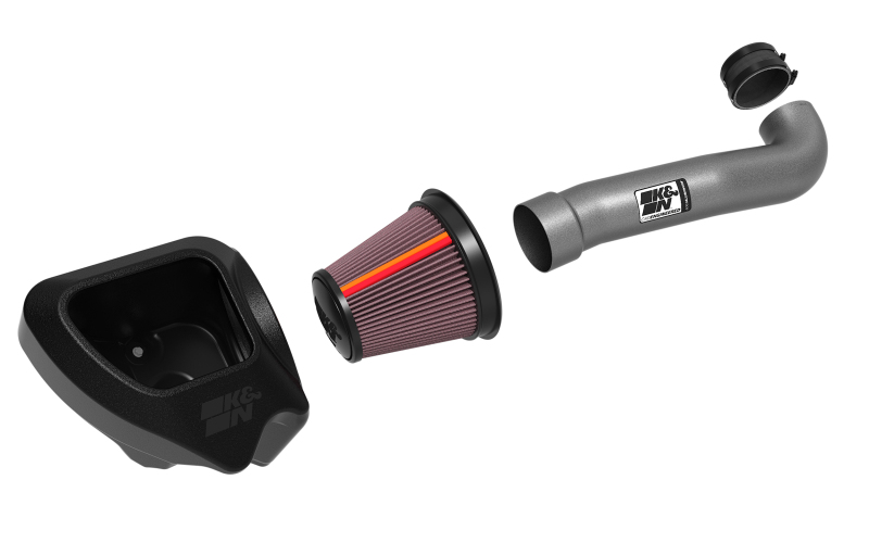 Jeep Wrangler Performance Air Intake - K&N Engineering - NextGen Aluminum - `12-`18